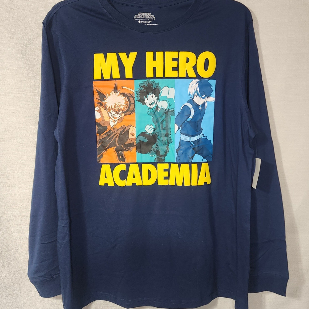 My hero academia long sleeve 'shirt men's XL